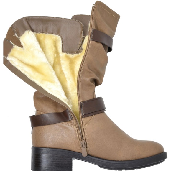 Mid Calf Riding Winter Boots - Picture 5 of 7